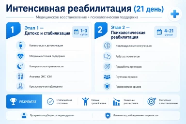 Реабилитация за 21 день в Видном